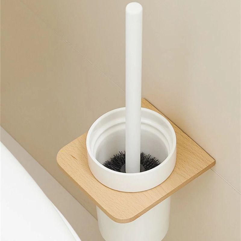 Sikunuo | White Bathroom Set Solid Wood & Aluminium Bathroom Accessories individually or as a set