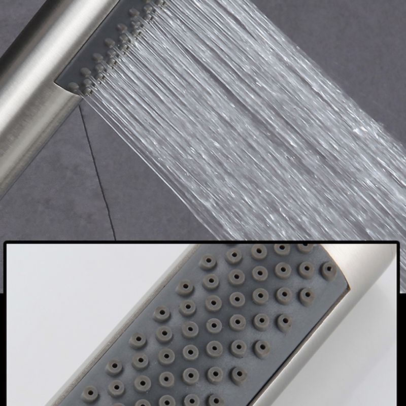 Sikunuo | Cylindrical Hand Shower with Self-Cleaning Stainless Steel Wall Shower Head