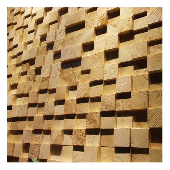 Sikunuo | Wall-Ceiling Light Wood Gluing Mosaic Indoor Modern Wall Ceiling