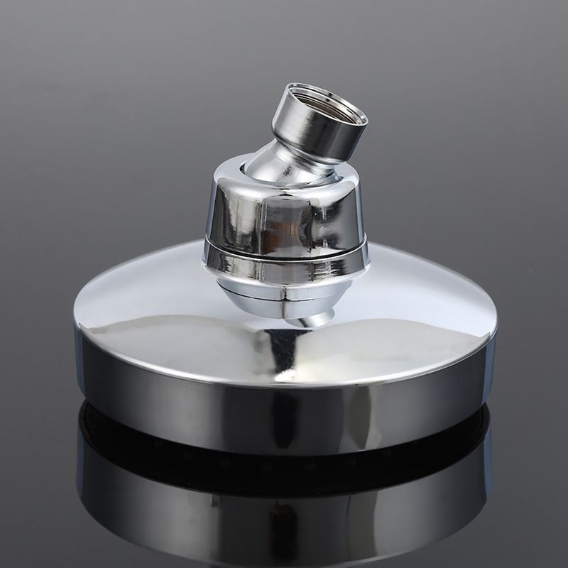 Sikunuo | Round Fixed Shower Head Traditional Style Metal 5-Inch Fixed Shower Head