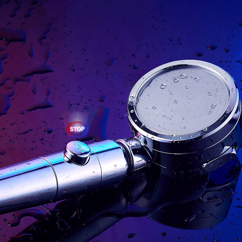 Sikunuo | Contemporary Handheld Showerhead Round 3 Setting Sprayhead in Silver