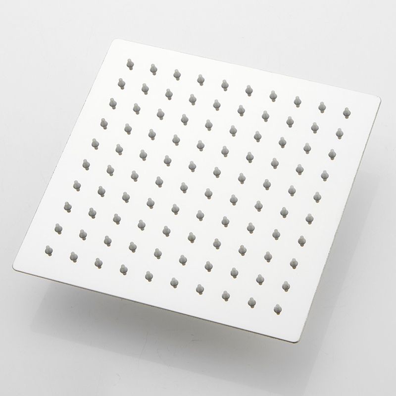 Sikunuo | Silver Square Double Shower Head Modern Water Filtration Wall-Mounted Shower Head