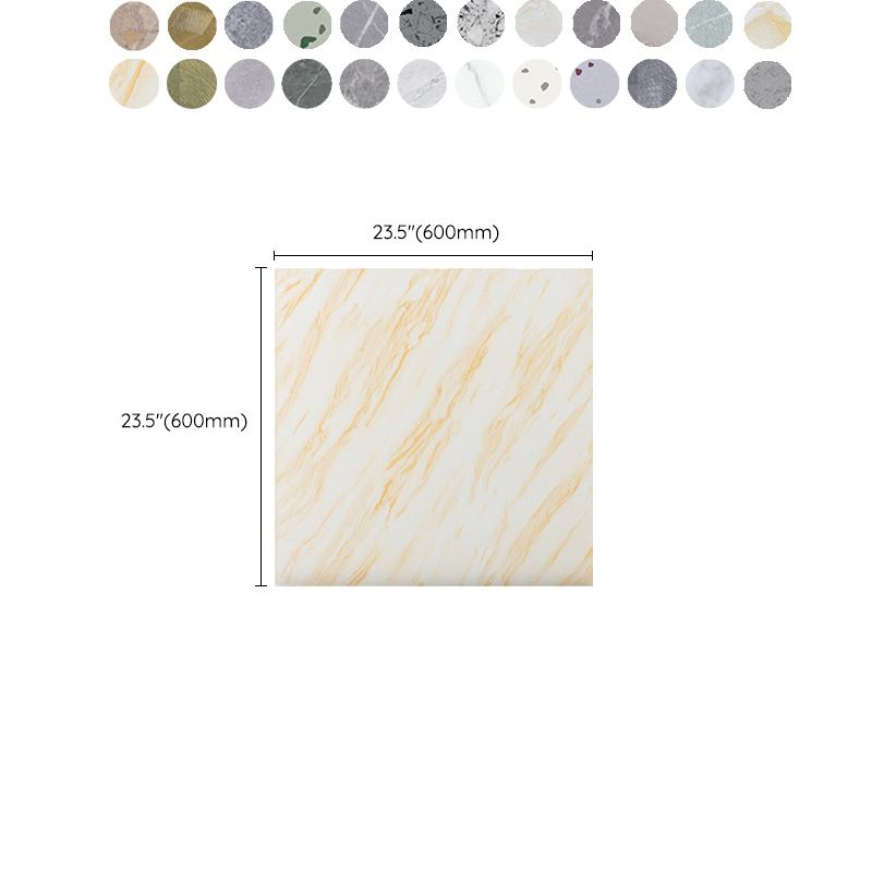 Sikunuo | Modern Home Flooring Peel and Stick Marble Print Vinyl Floor