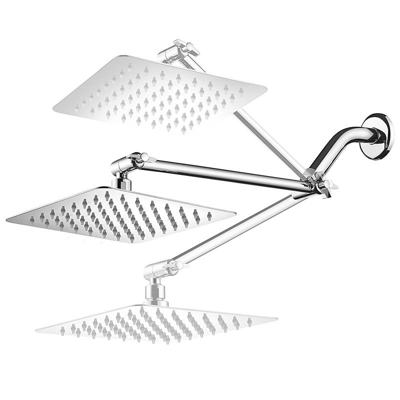 Sikunuo | Wall Mounted Fixed Shower Head Modern Style Metal Shower Head