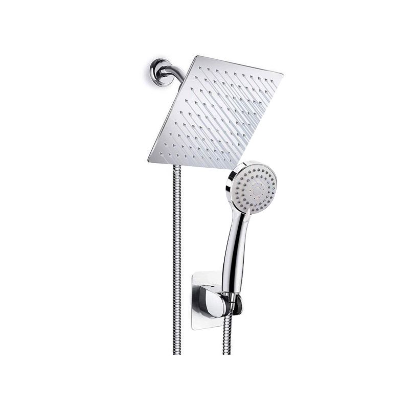 Sikunuo | Modern Pull-Down Dual Showerhead Square High Arch Showerhead Combination