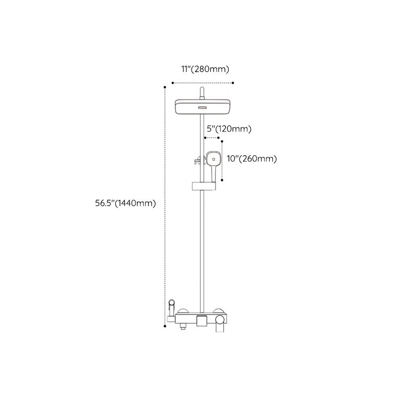 Sikunuo | Modern shower accessories push-button shower head wall-mounted shower combination