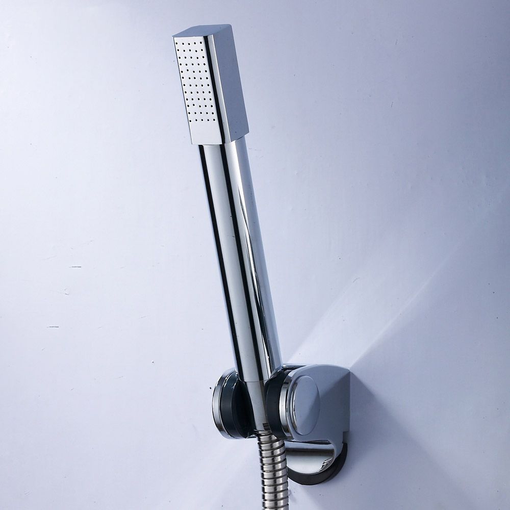 Sikunuo | Simple Handheld Shower Head Square 304 Stainless Steel Shower Head