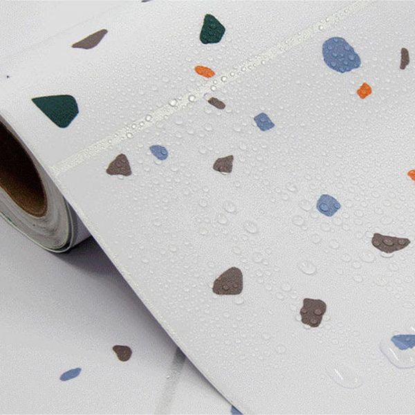 Sikunuo | Modern Vinyl Floor Geometric Pattern Self-Adhesive PVC Floor