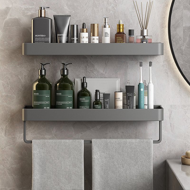 Sikunuo | Minimalist Matte Metal Bathroom Accessory Set Modern Bathroom Shelf