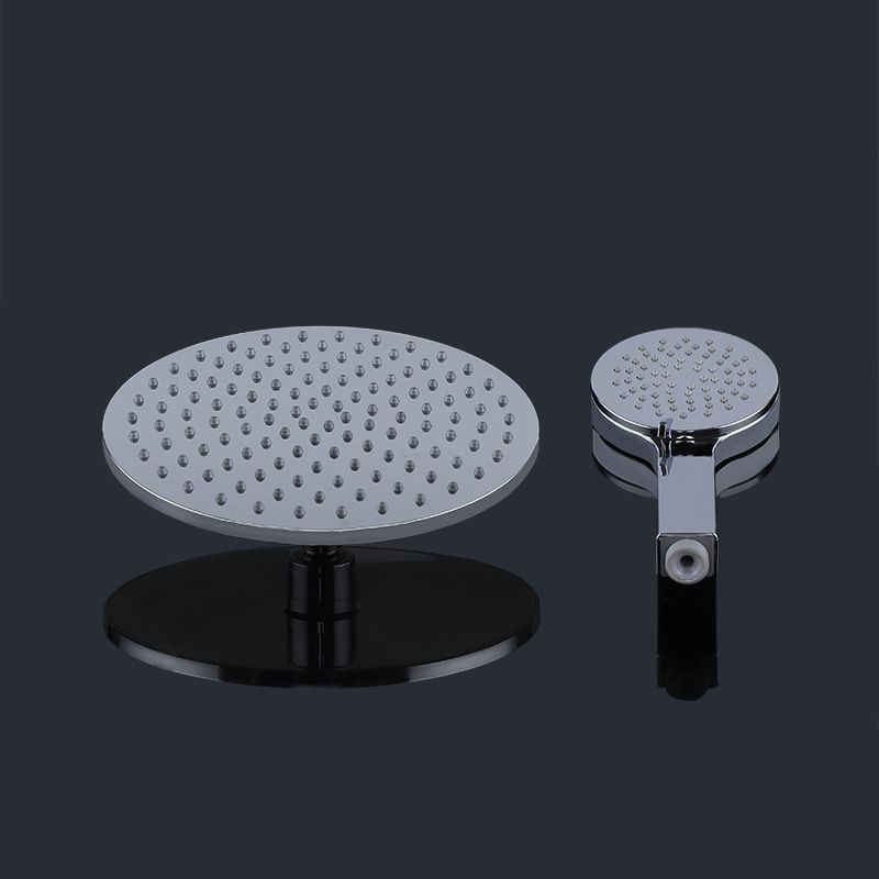 Sikunuo | Contemporary Rainfall Shower Head Combo Round Single Spray Shower Combo