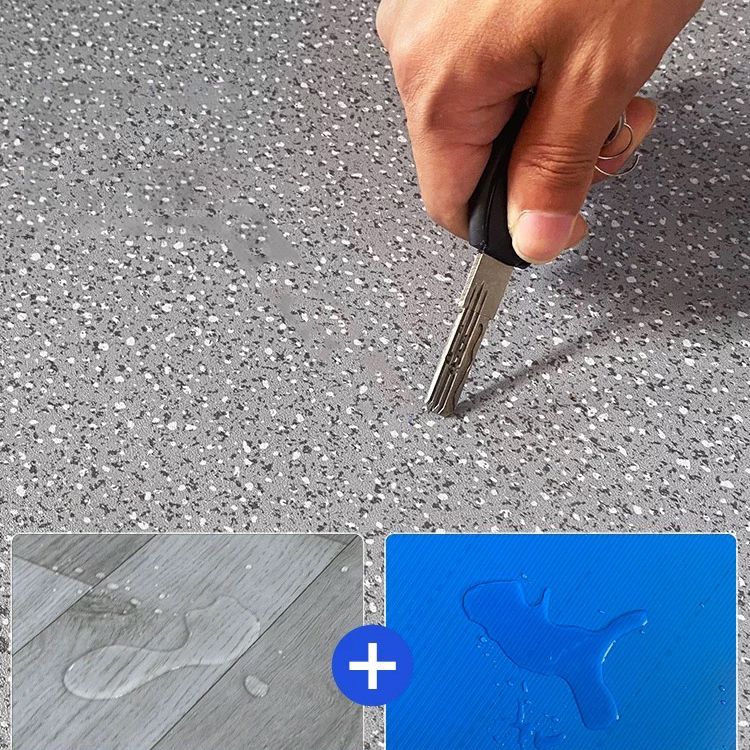 Sikunuo | Waterproof PVC flooring for peeling and applying, Scratch-resistant PVC flooring