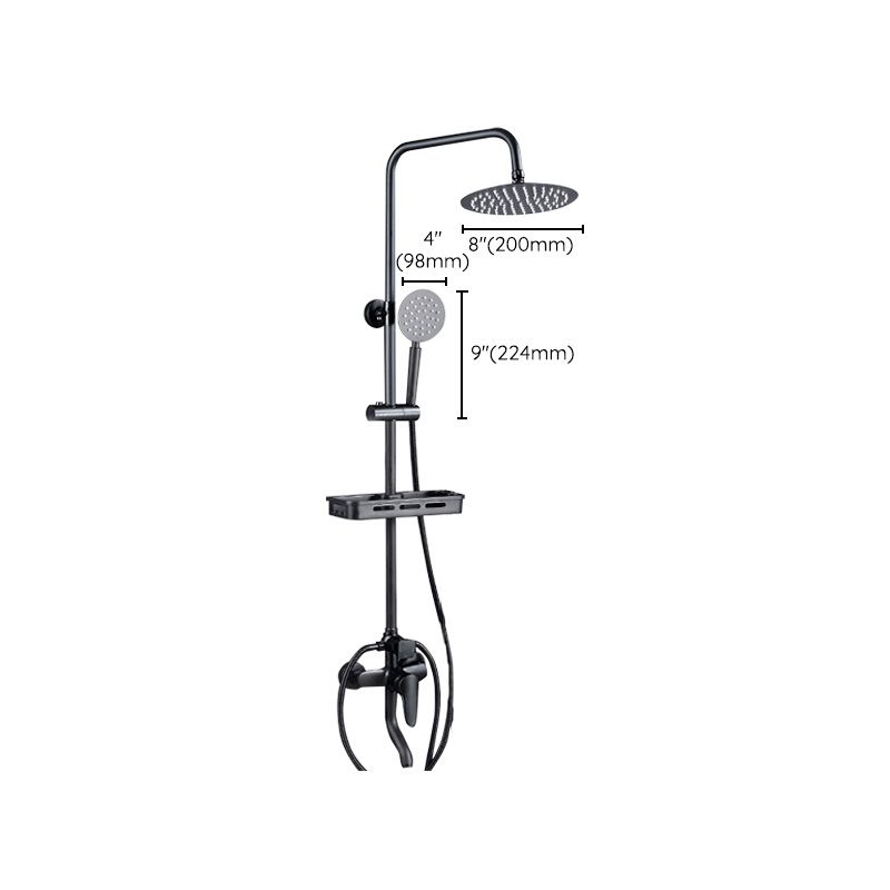 Sikunuo | Adjustable Spray Sample Shower Combination Metal Shower Fitting Arm Shower Head with Slip Bar