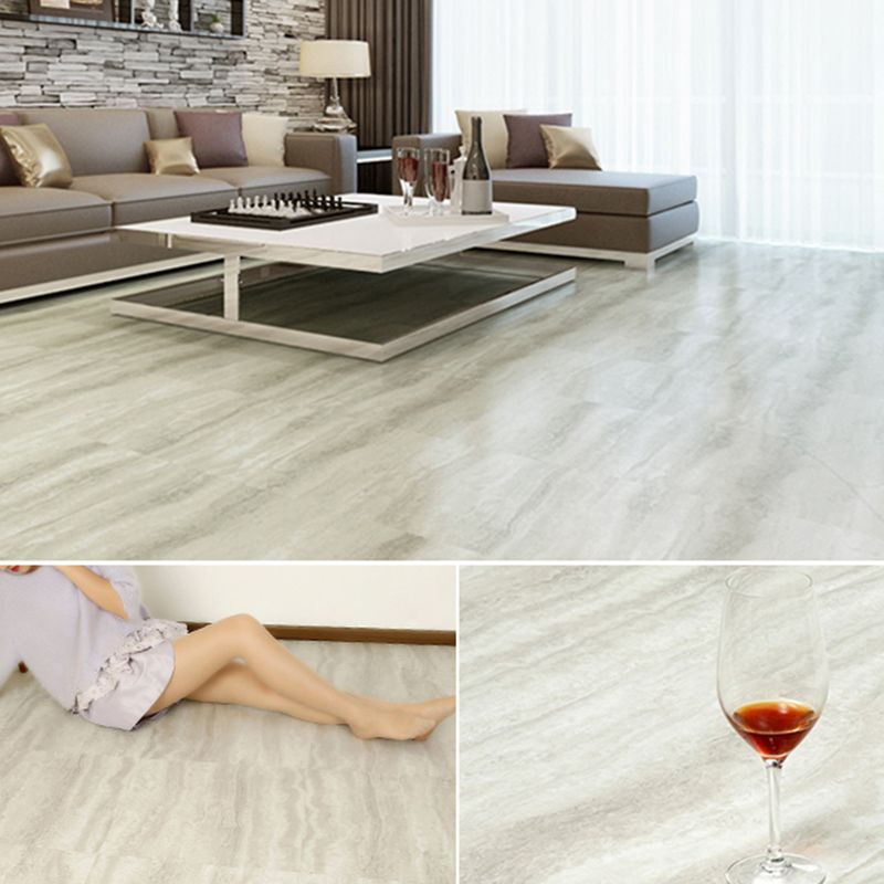 Sikunuo | Rectangular PVC Floor Covering Peel and Stick Matte Stone Look Vinyl Floor