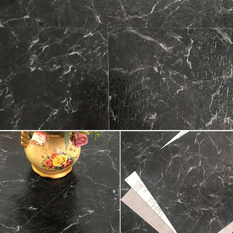 Sikunuo | Rectangular PVC Floor Covering Peel and Stick Matte Stone Look Vinyl Floor