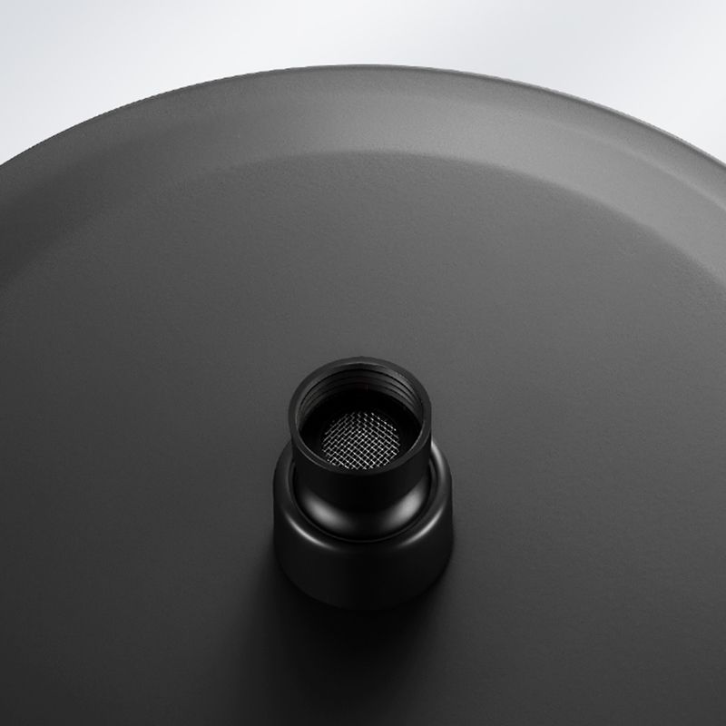 Sikunuo | Black round fixed shower head Modern design wall-mounted shower head