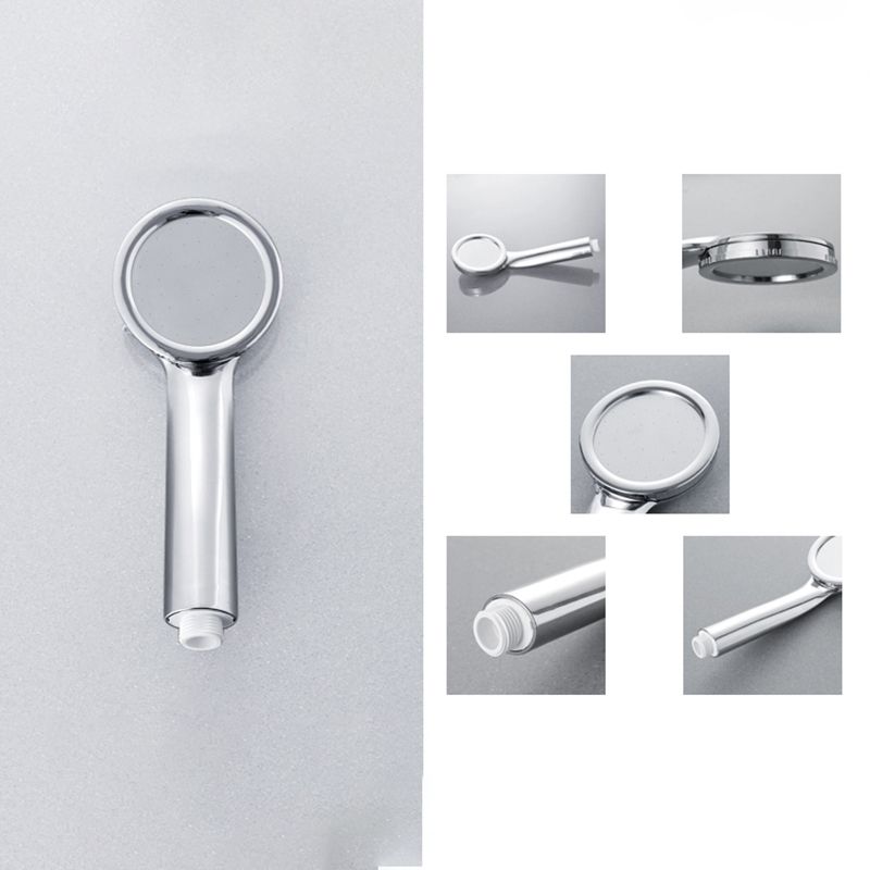 Sikunuo | Contemporary Silver Round Shower Head Water Efficient Standard Spray Head