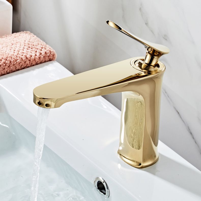 Sikunuo | Luxury 1 Handle Sink Bathroom Faucet Round Brass Sink Faucet with Water Hose