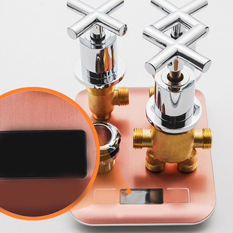 Sikunuo | Contemporary Bathroom Faucet Deck Mount Copper Low Arc Swivel Roman Bathtub Faucet Set