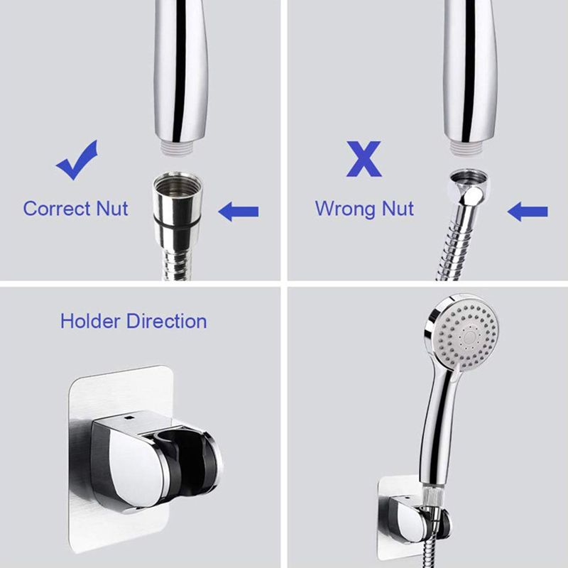 Sikunuo | Contemporary Style Shower Head Metal Bathroom Shower Head with Hose