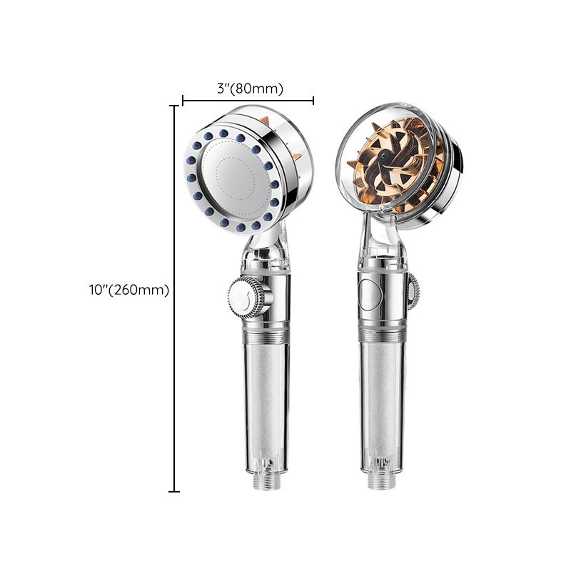 Sikunuo | Contemporary Handheld Supercharged Showerhead Round Turbo Spray Head