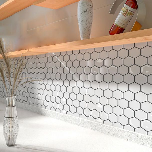 Sikunuo | Square Peel and Stick Back Wall Modern Plastic Peel and Stick Back Wall