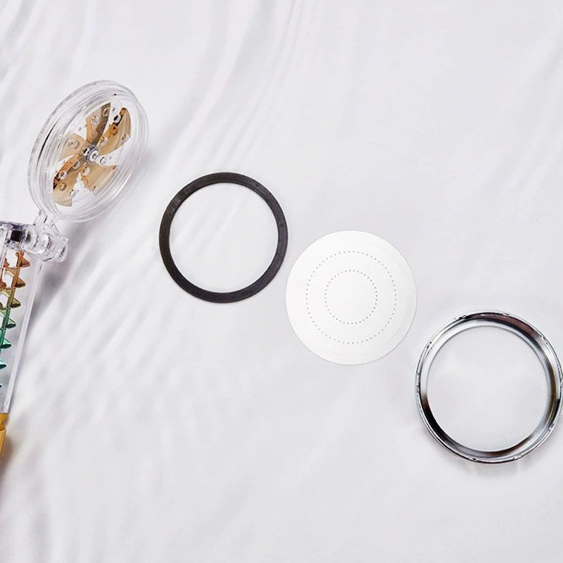 Sikunuo | Contemporary Round Handheld Shower Standard Spray Adjustable Showerhead