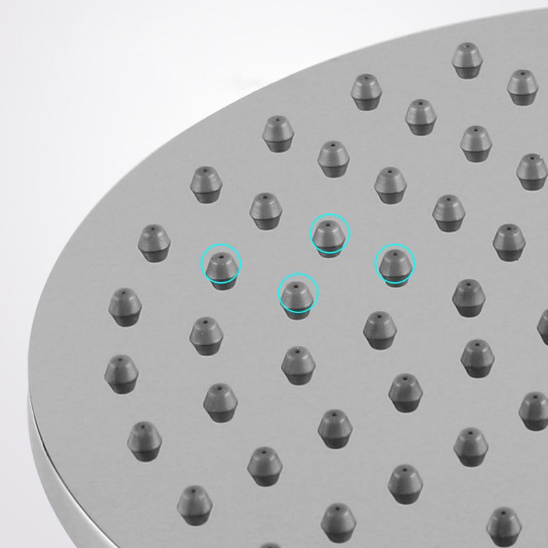 Sikunuo | Contemporary Rainfall Shower Head Combo Round Single Spray Shower Combo
