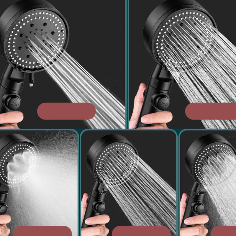 Sikunuo | 5 setting patterns shower head plastic round handheld shower head