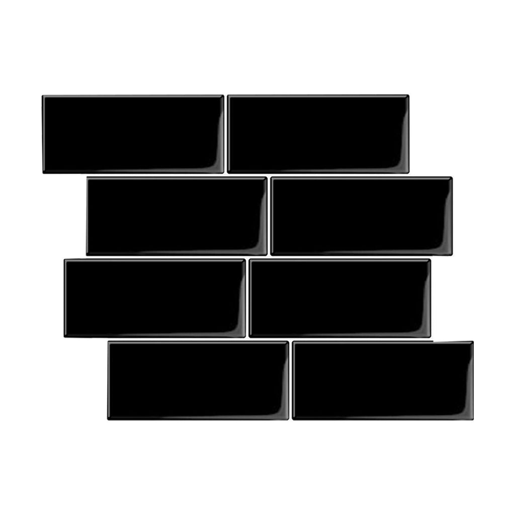 Sikunuo | Peel and Stick Tiles Rectangle PVC Waterproof Peel and Stick Tiles Subway 10-Pack