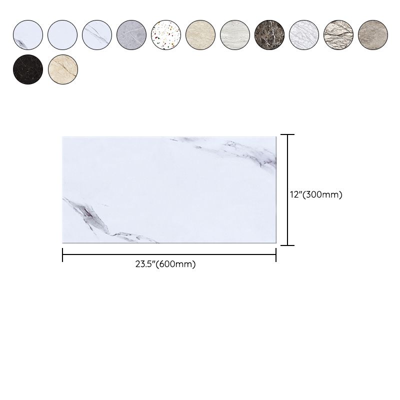 Sikunuo | Contemporary Style Wallpaper Single Panel Bathroom Wallpaper with Rectangular Shape