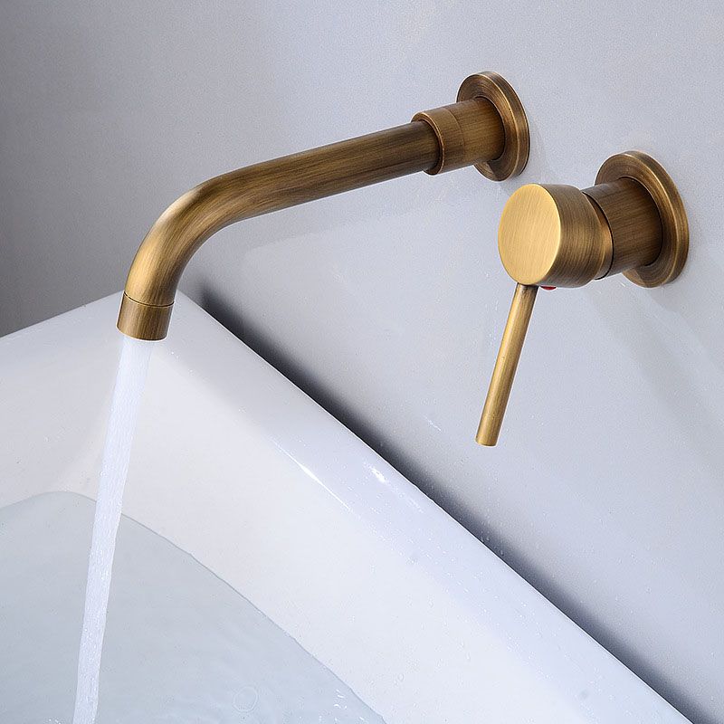 Sikunuo | Wall mounted metal bathtub faucet single lever swivel bathtub tap trim
