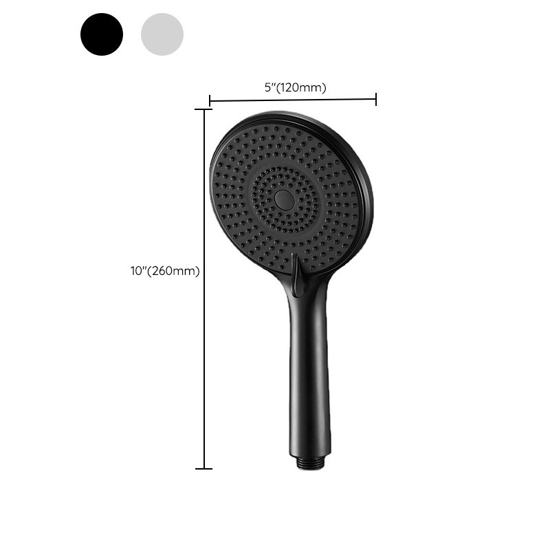 Sikunuo | Round Shower Head Plastic Handheld Shower with Adjustable Spray Pattern