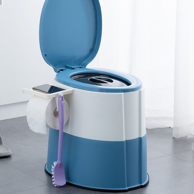 Sikunuo | Contemporary plastic floor-mounted toilet bowl with toilet seat for the bathroom