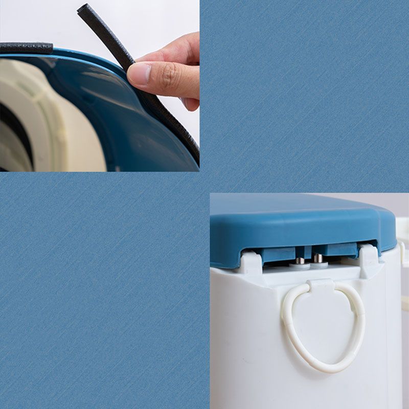 Sikunuo | Contemporary plastic floor-mounted toilet bowl with toilet seat for the bathroom