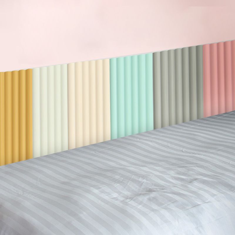 Sikunuo | Color Block Upholstery Wall Panel Self-adhesive Foam Interior Wall Tile