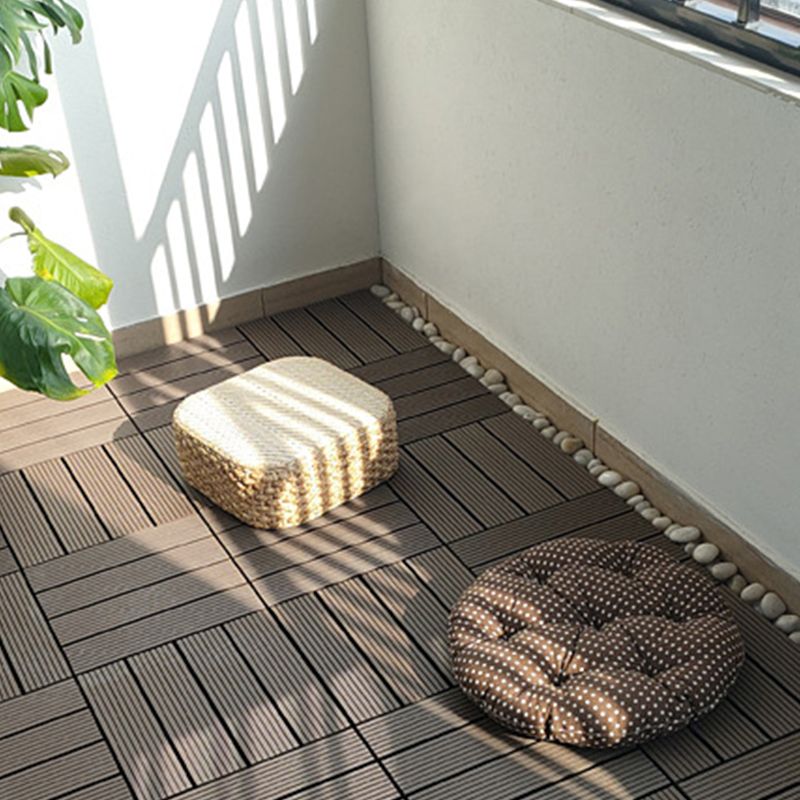 Sikunuo | Wooden Floor Tile Solid Color Click Lock Non-Slip Outdoor Terrace