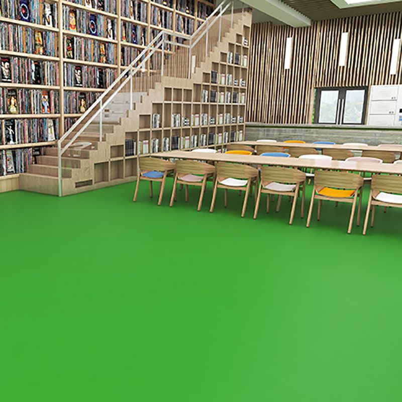 Sikunuo | Solid Color Plastic Flooring Modern Water-Resistant Square Edge Floor Tiles
