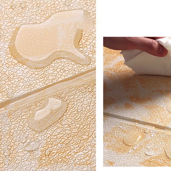 Sikunuo | Modern Pearl Wall Bowls PVC Foam Wall Access Panel Peel and Stick Wall Tiles