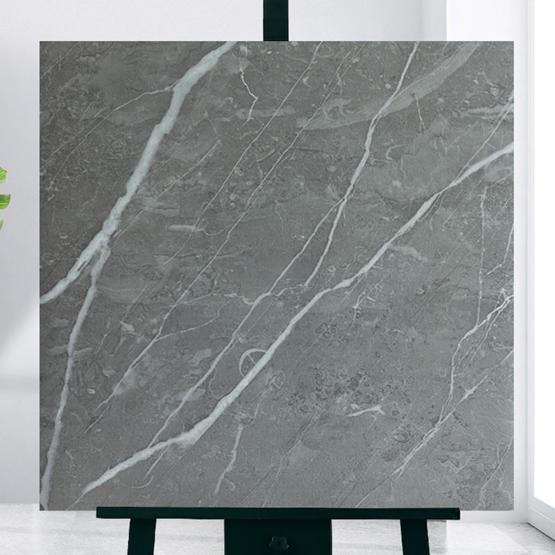 Sikunuo | Modern Home Flooring Peel and Stick Marble Print Vinyl Floor