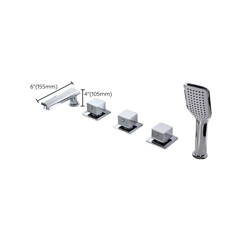 Sikunuo | Contemporary Style Bathroom Faucet Metal Deck Mounted Bathroom Faucet