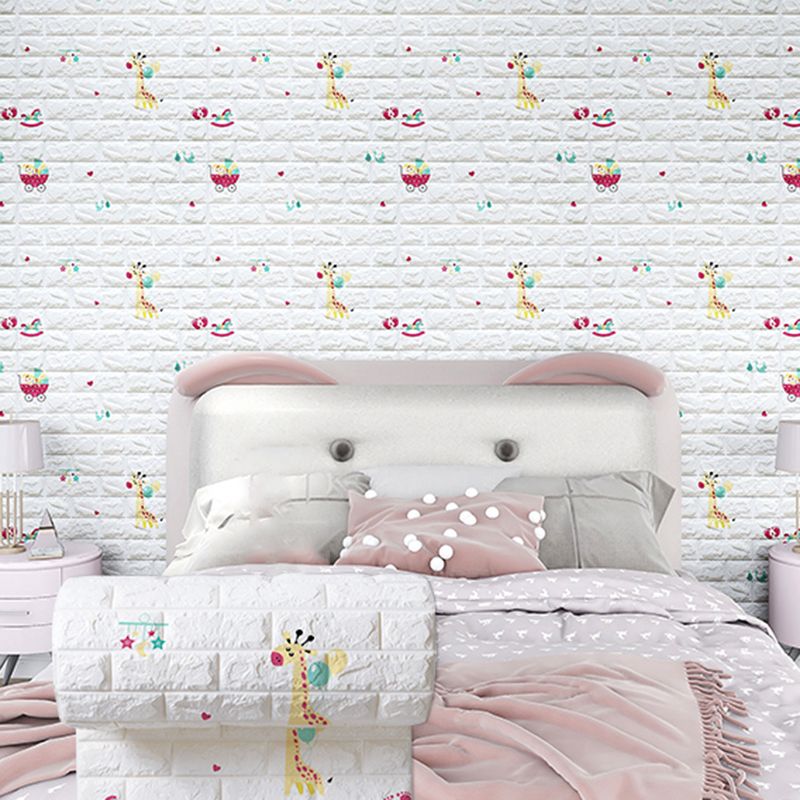 Sikunuo | Modern Cartoon Wall Covering Peel and Stick Wall Ceiling for Bedroom