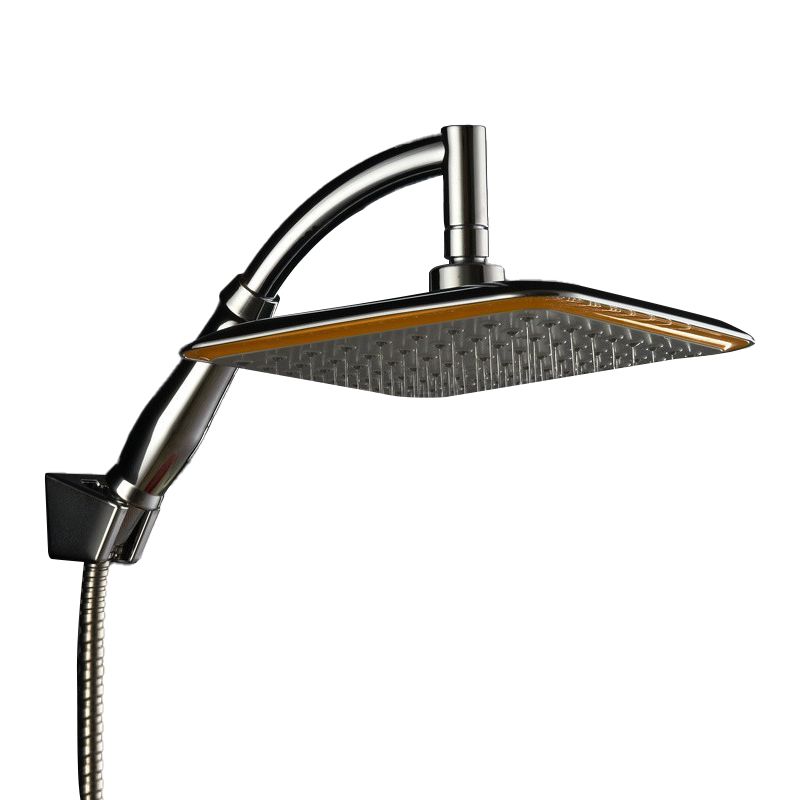 Sikunuo | Modern Square Showerhead Combo Chrome Rainfall Showerhead