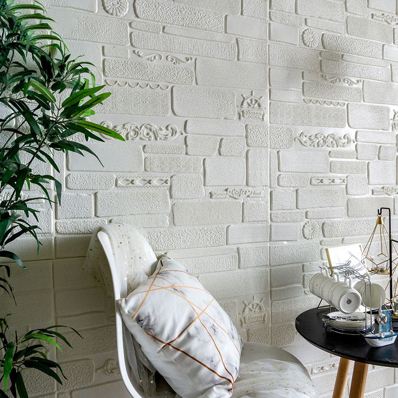 Sikunuo | Modern Wall Covering Peel and Stick Brick 3D Print Waterproof Wall Panel