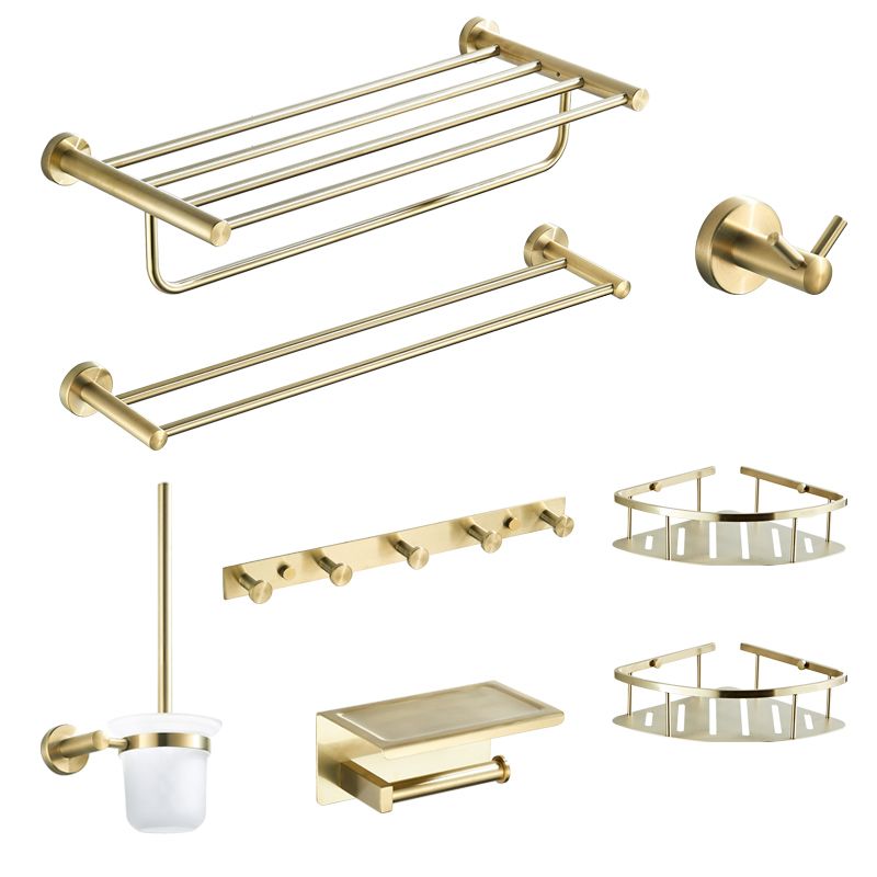 Sikunuo | Traditional Brushed Brass Bathroom Accessories As Individual Piece Or In Set Made Of Metal