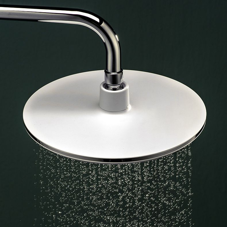 Sikunuo | Bathroom white shower head combination modern round fixed shower head