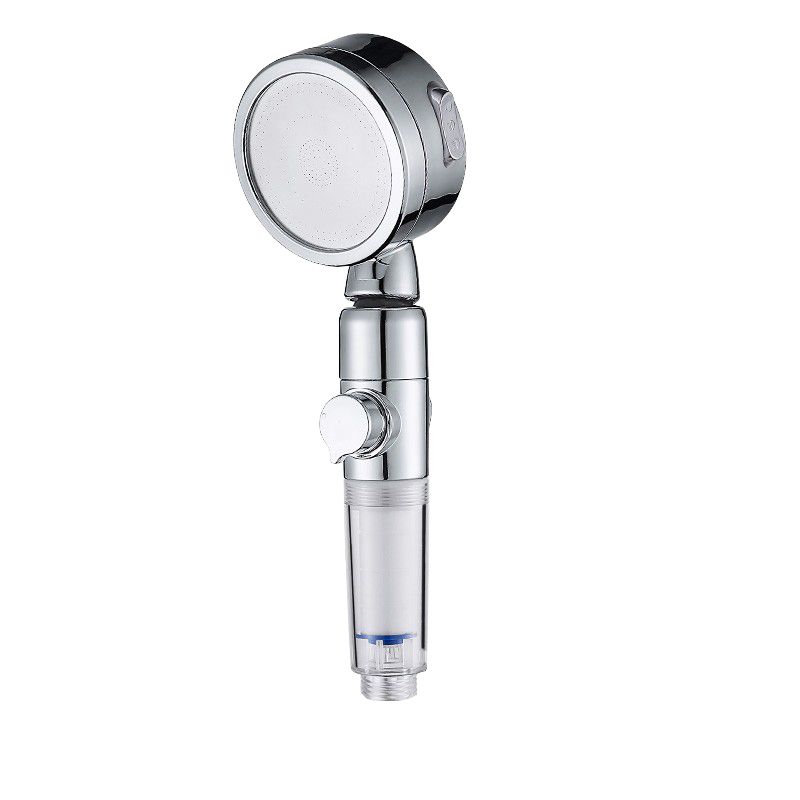 Sikunuo | Modern Handheld Shower Head Silver Round Standard Shower Heads