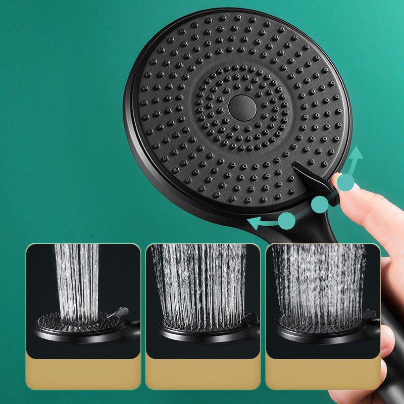 Sikunuo | Round Shower Head Plastic Handheld Shower with Adjustable Spray Pattern