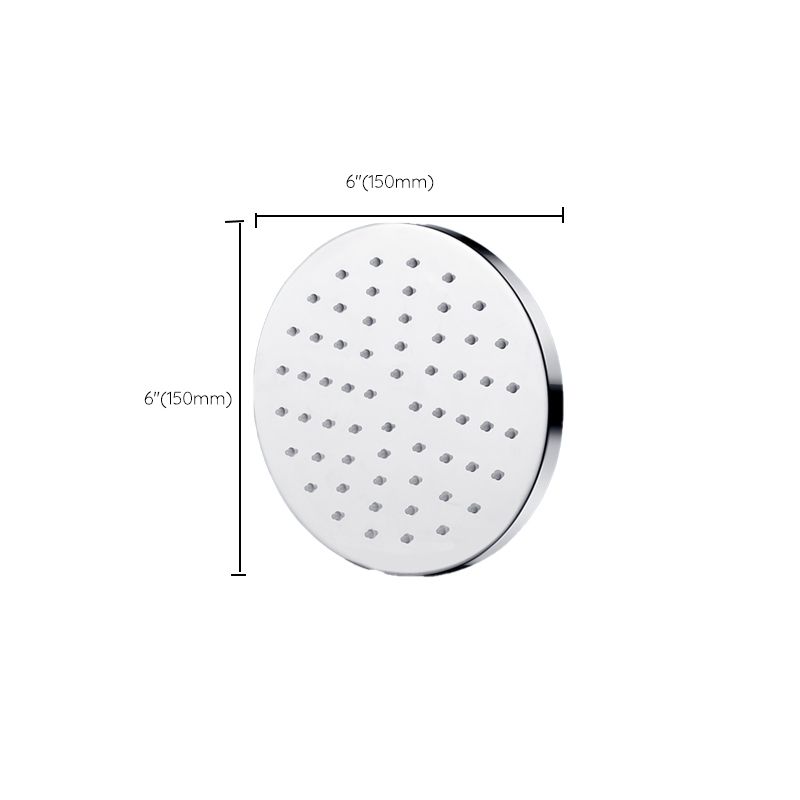 Sikunuo | Metal Shower Head Combo Contemporary Round Fixed Shower Head for the Bathroom