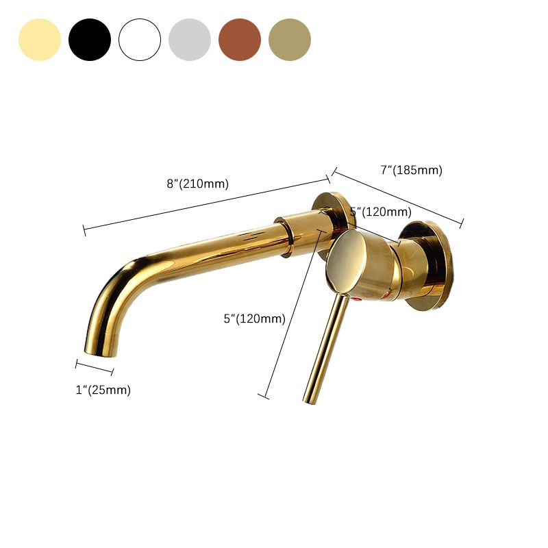 Sikunuo | Wall mounted metal bathtub faucet single lever swivel bathtub tap trim