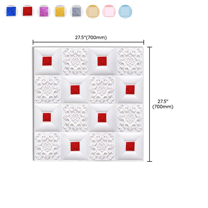 Sikunuo | Modern Pearl Wall Bowls PVC Wall Access Panel Peel and Stick Wall Tile Set of 10